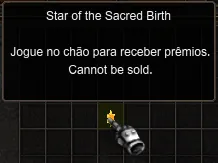 A Star of The Sacred Birth no inventário.