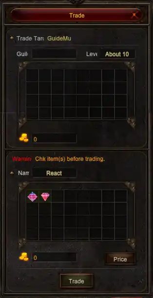 Janela do Trade